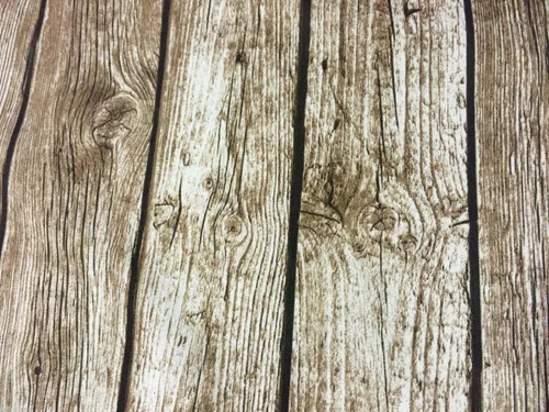 Vista 2 de Material de madera de la tela de tapicería de la cortina del tablón del suelo 140Cm de ancho marrón oscuro