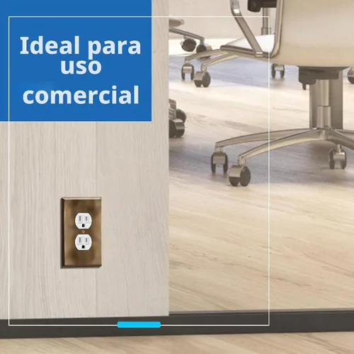 Vista 5 de LIDER Placa de pared de metal para receptáculo dúplex, tapa de tomacorriente, tamaño mediano, 1 banda