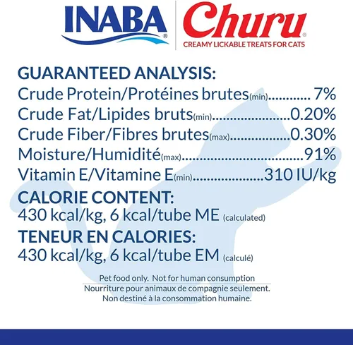 Vista 5 de INABA Churu - Golosinas para gatos, sin granos, puré cremoso para gatos, variedad de pollo