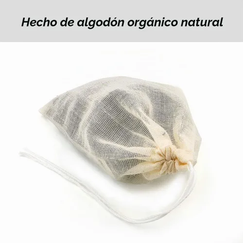 Vista 3 de Bolsas de filtro de té, paquete de 50 bolsas de té de algodón reutilizables vacías para té de hojas sueltas