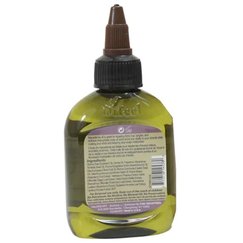 Vista 2 de Difeel Mezcla de aceite para el cabello de Macadamia - Tamaño de viaje 2.5 oz.