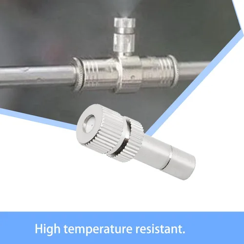 Vista 6 de Boquillas de nebulización de 0.008 in de cobre, flujo de agua ajustable, conector rápido de 0.008 in/0.008 pulgadas, boquilla rociadora atomizadora