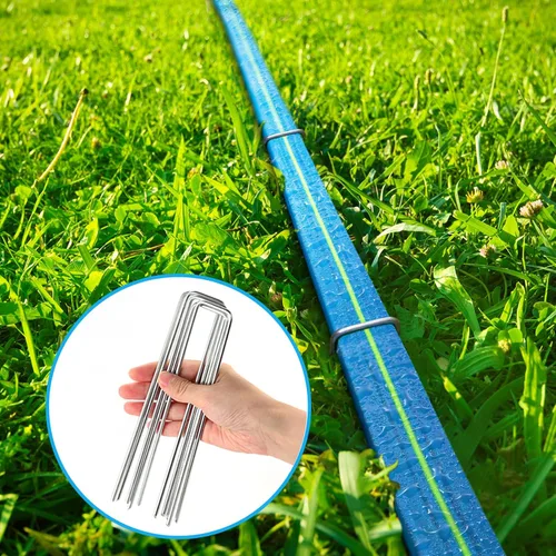 Vista 7 de Manguera de aspersor Winisok de 25 pies, mangueras de riego resistentes, tubo de riego eficiente para sistema de aspersores de césped con paquete