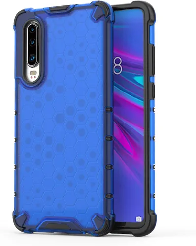 Vista 10 de Pzwoxukhov Funda compatible con Huawei Nova 3i, compatible con Huawei P Smart+ 2018 Honeycomb Anti-Drop Shock-Absorbing Case Negro