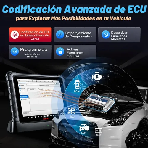 Vista 6 de Autel MaxiSys Ultra Escáner, Top Inteligente con Topología 2.0 y 5IN1 VCMI, Motor TruSpeed, codificación de programación J2534, mejora de MS919