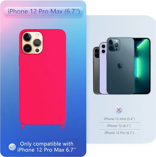 Vista 357 de Funda compatible con iPhone 8 Plus, iPhone 7 Plus/6 Plus/6S Plus con cordón, funda cruzada para iPhone con correa ajustable de silicona para iPhone