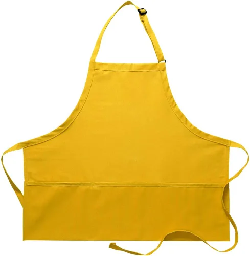 Vista 18 de DayStar Apparel Delantal con peto de 3 bolsillos de alta calidad con cuello ajustable y lazos extralargos, estilo 200