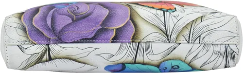 Vista 6 de Anna by Anuschka Bandolera mediana de piel auténtica pintada a mano para mujer