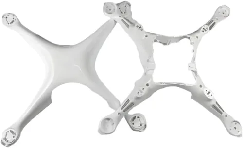 Vista 5 de [Piezas de dron] Reemplazo para DJI Phantom 4 Cuerpo Shell/Patas de engranaje de aterrizaje Cubierta inferior superior para piezas de reparación