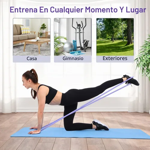 Vista 7 de Sportneer Bandas de resistencia para entrenar: bandas de dominadas de 5 a 130 libras, 5 niveles, bandas de ejercicio con asas y anclaje de puerta