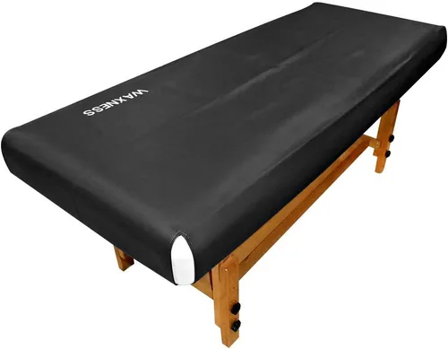 Vista 6 de Waxness - Funda de cama ajustable para mesa de encerado, 31 x 70 pulgadas, color gris