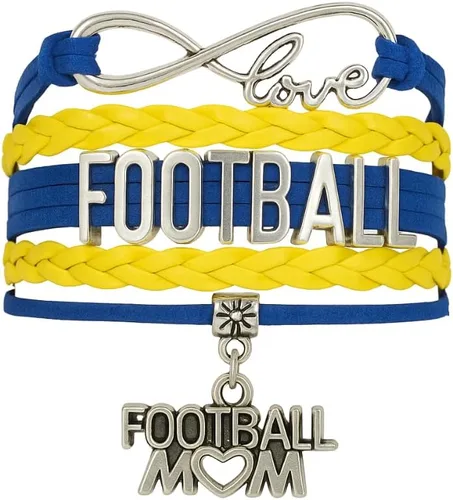 Vista 10 de Sportybella Pulsera de fútbol para mamá, pulsera de fútbol para mamá, pulsera de fútbol para madres de fútbol americano