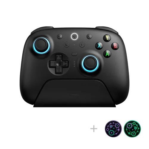 Vista 2 de 8Bitdo Ultimate 2 Wireless Gaming Controller with TMR Joysticks, Switchable Hall EffectTactile Triggers, 8Speed Wireless Tech, Charging Dock, RGB