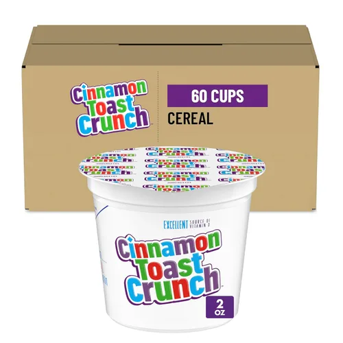 Vista 12 de Cinnamon Toast Crunch - Cereal reducido en taza de azúcar, 2 onzas (paquete de 60)
