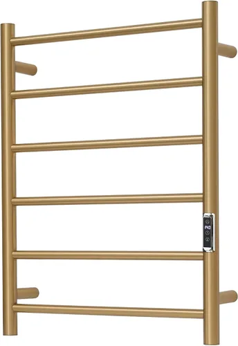 Vista 9 de Toalleros térmicos para baño, calentadores eléctricos de toallas para montar en la pared con temporizador y control de temperatura, calentador