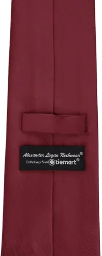 Vista 361 de tiemart Corbata de color sólido para hombre Longitud estándar