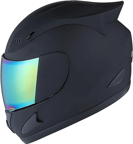 Vista 2 de Casco integral para bicicleta / moto 1Storm con diseño de esqueleto mecánico