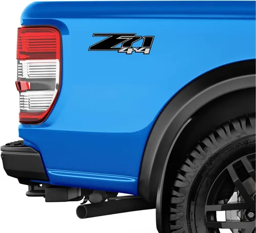 Vista 7 de Z71 4x4 Rojo Negro - F - 1500 2500 HD Pegatinas (Z71 4x4 Negro)