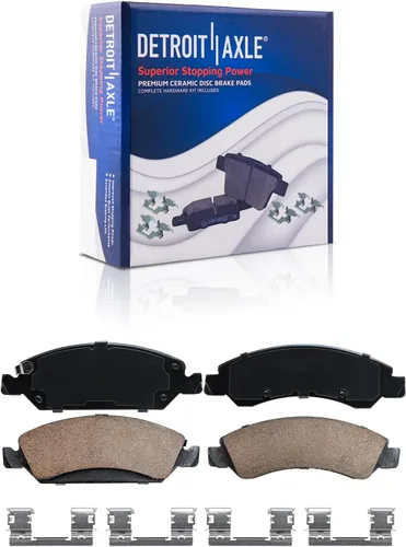Vista 161 de Detroit Axle - Rotores de freno para Ford 2013-2019 Explorer Taurus Flex Lincoln MKT MKS, rotores de freno de disco ranurados perforados de repuesto