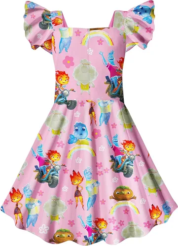 Vista 2 de Toddler Girls Dress Gown Ember Wade Kids Home Play Wear Costume Casual Dress Up Birthday Gift