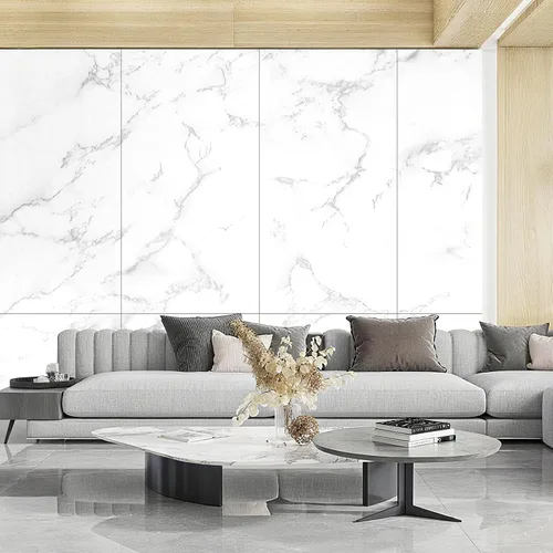 Vista 5 de Vinjiasin Papel tapiz adhesivo de mármol brillante para despegar y pegar, autoadhesivo, impermeable, para encimera, película decorativa extraíble