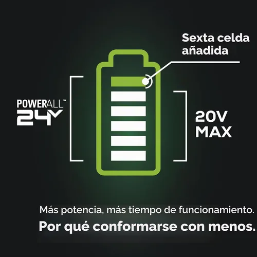 Vista 2 de Greenworks Sierra Recíproca Compacta de Una Mano sin Escobillas de 24V de 1" (3,000 SPM), Sierra Recíproca Inalámbrica de Velocidad Variable