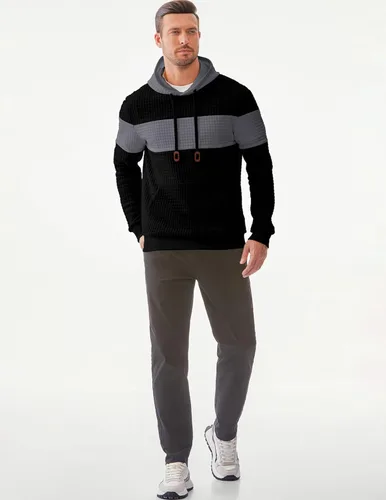 Vista 6 de Pantalones cortos cargo para hombre, cintura elástica, cordón elástico, pantalones cortos de golf al aire libre con 6 bolsillos