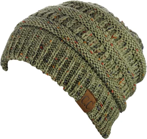 Vista 89 de C.C Trendy Warm Chunky Soft Stretch Cable Knit Beanie