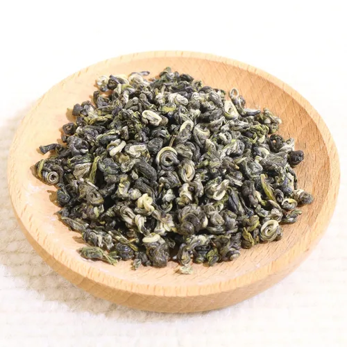 Vista 5 de FullChea - BiLuoChun Tea - Té verde Bi Luo Chun - Té verde chino hoja suelta - Aromático de frijoles tostados - Té calmante (8.8 oz / 250 g)