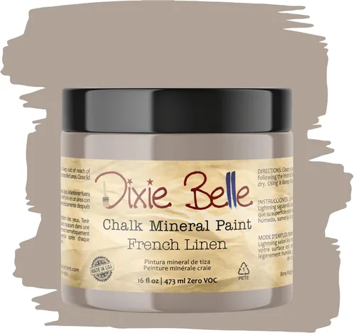Vista 120 de Pintura para muebles con acabado de tiza Dixie Belle Paint Company - Amatista (4oz) - Pintura mineral de tiza chic púrpura profundo mate