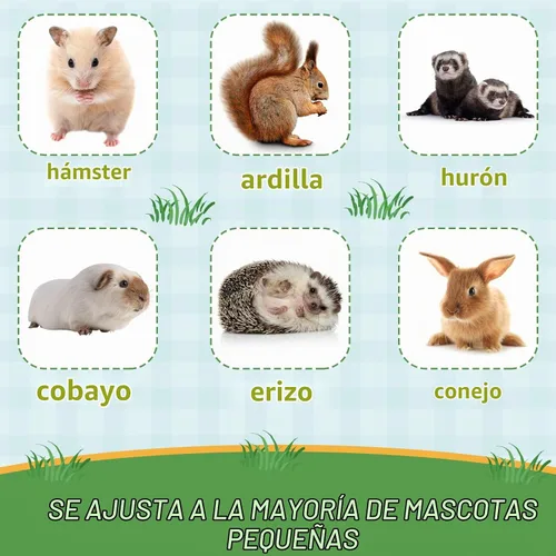 Vista 6 de Nuogo Hamaca de rata de conejillo de indias de 4 piezas para jaula