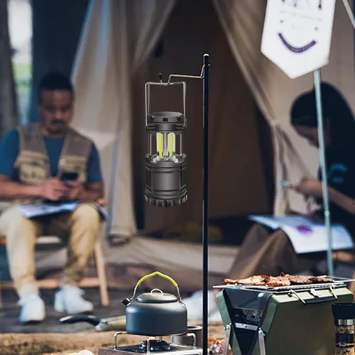 Vista 5 de EXTRASTAR Paquete de 2 luces LED operadas por batería, lámpara portátil de batería para supervivencia, linterna de camping impermeable, adecuada