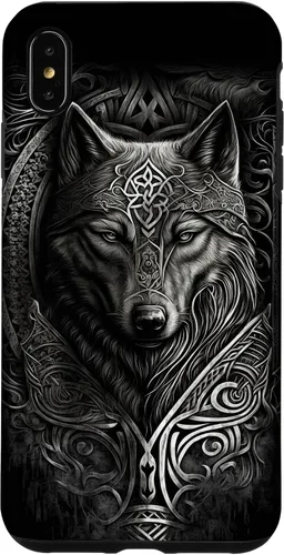 Vista 11 de Stylish Viking Wolf Design Wild Animal Viking Wolf Case for iPhone 17