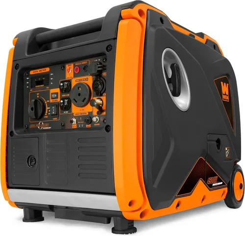 Vista 10 de WEN Generador inversor portátil súper silencioso de 3800 vatios listo para RV con apagado de combustible y arranque eléctrico (56380i)