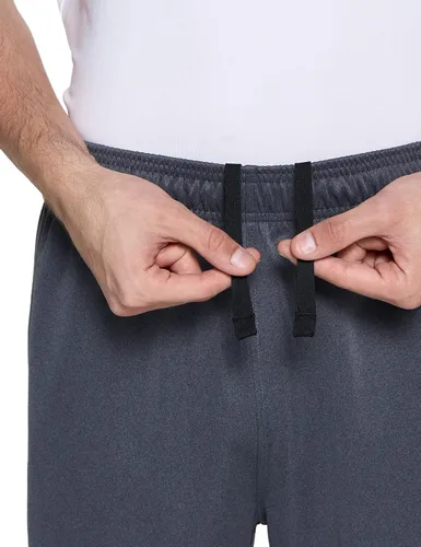 Vista 6 de TSLA Pantalones deportivos de senderismo para hombre, elásticos, pantalones rectos, pantalones deportivos ligeros con bolsillos laterales