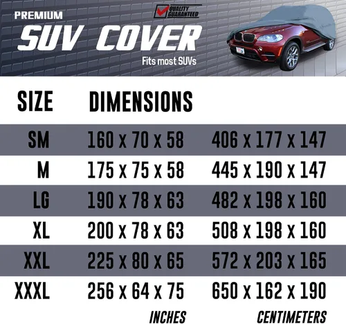Vista 7 de FH Group Cubierta SUV resistente al agua no tejida de ajuste universal XXXL