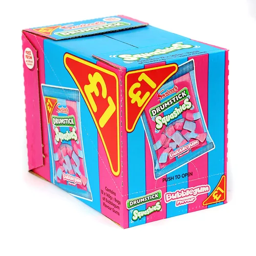 Vista 2 de Swizzels Baquetas Squashies Sabor Bubblegum