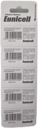Vista 4 de 5 pilas alcalinas Eunicell 27A / L828 / A27 de 12 V de larga vida útil, 0% mercurio (fecha de caducidad marcada)