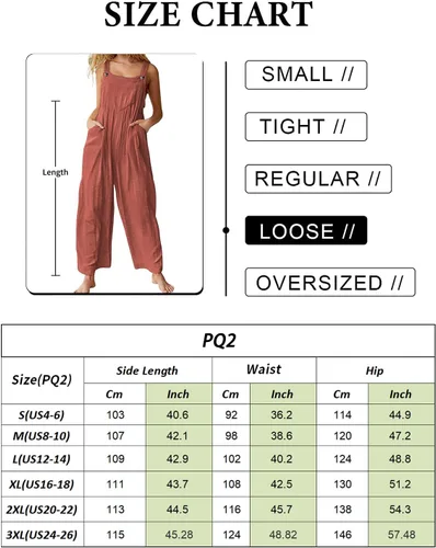 Vista 4 de YESNO Women's Casual Overalls Baggy Rompers Adjustable Straps Wide Leg Jumpsuits