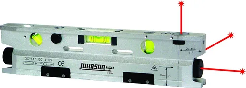 Vista 3 de Johnson Level & Tool 40-6184 - Nivel láser de torpedo magnético, color plateado y negro, 1 nivel láser