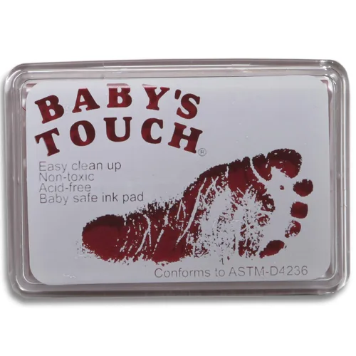 Vista 4 de Almohadillas de tinta de impresión Baby's Touch, para pies y manos, seguro y reutilizable, Negro