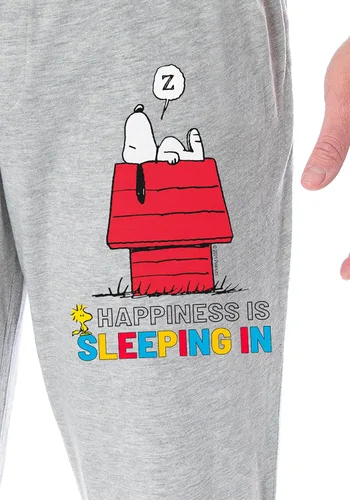 Vista 3 de Peanuts Adult Snoopy Sleeping In Character Loungewear Sleep Pajama Pants