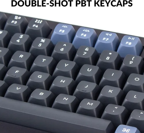 Vista 5 de Keychron Q1 - Versión de perilla de teclado mecánico con cable 75 de diseño QMKVIA programable con interruptor Gateron G Pro marrón intercambiable