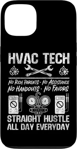 Vista 7 de HVAC Technician Tech Vintage HVAC Tech No Rich Parents No Case for iPhone 16