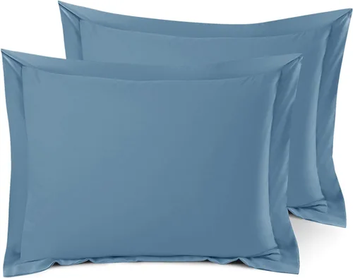 Vista 8 de Nestl Juego de 2 fundas tipo sham de almohada suaves - Fundas de almohada de microfibra de doble cepillado - Fundas de almohada de cama premium