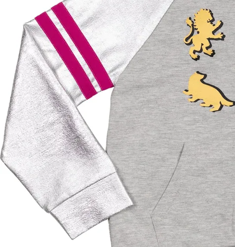 Vista 7 de Harry Potter Hogwarts - Sudadera raglán con capucha y bolsillos para niñas
