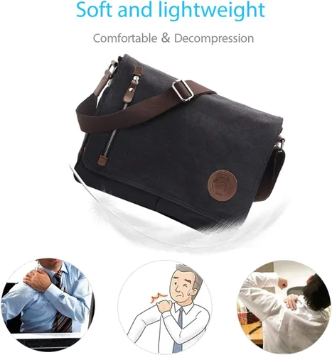 Vista 3 de FANDARE Bolso bandolera unisex de lona para hombro