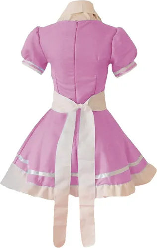 Vista 2 de Disfraz de delantal de sirvienta para mujer, uniforme de camarera, disfraz de cosplay