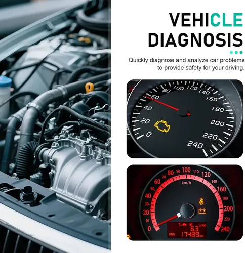 Vista 5 de Herramienta de diagnóstico OBD2 Bluetooth para automóvil, lector de código en tiempo real Plug and Play, restablecimiento y borrado del escáner