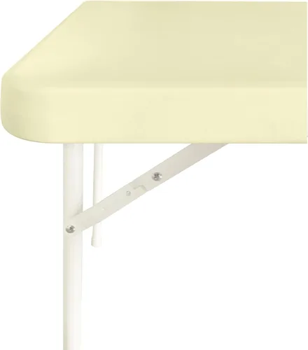 Vista 3 de Mantel elástico para mesa auxiliar de cóctel, ajustable de elastano, tamaño pequeño, para mesa auxiliar, 24 x 24 pulgadas, color beige